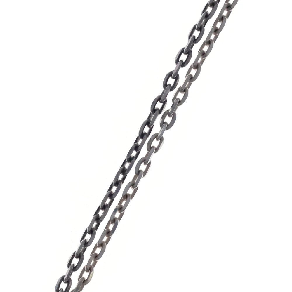 TADY & KING(タディアンドキング) イーグルフック&レギュラーホイールK18ローズ付きチェーン 細角 ネックレス シルバー