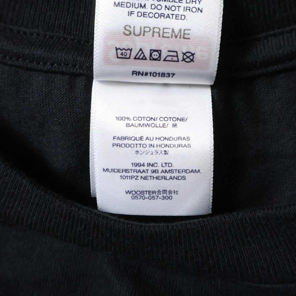 SUPREME(シュプリーム) 25SS Piss Tee ピス プリント 半袖Tシャツ カットソー ブラック