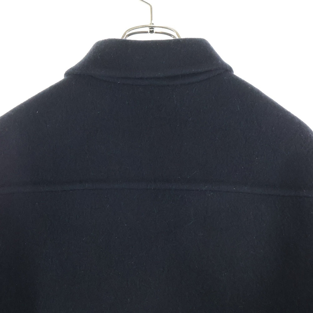 JIL SANDER(ジルサンダー) 23AW ワードローブ フェルトバージンウールジャケット ウール オーバーサイズシャツジャケット ブラック J23BN0006