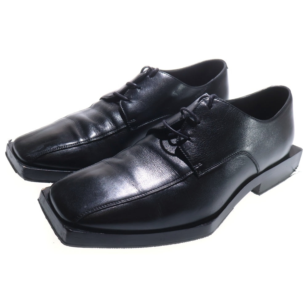 BALENCIAGA(バレンシアガ) スクエアトゥダービーシューズ レザーローカットシューズ ブラック 617640