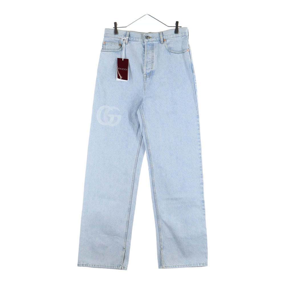 GUCCI(グッチ) GGロゴ ストレートデニムパンツ インディゴ 815629