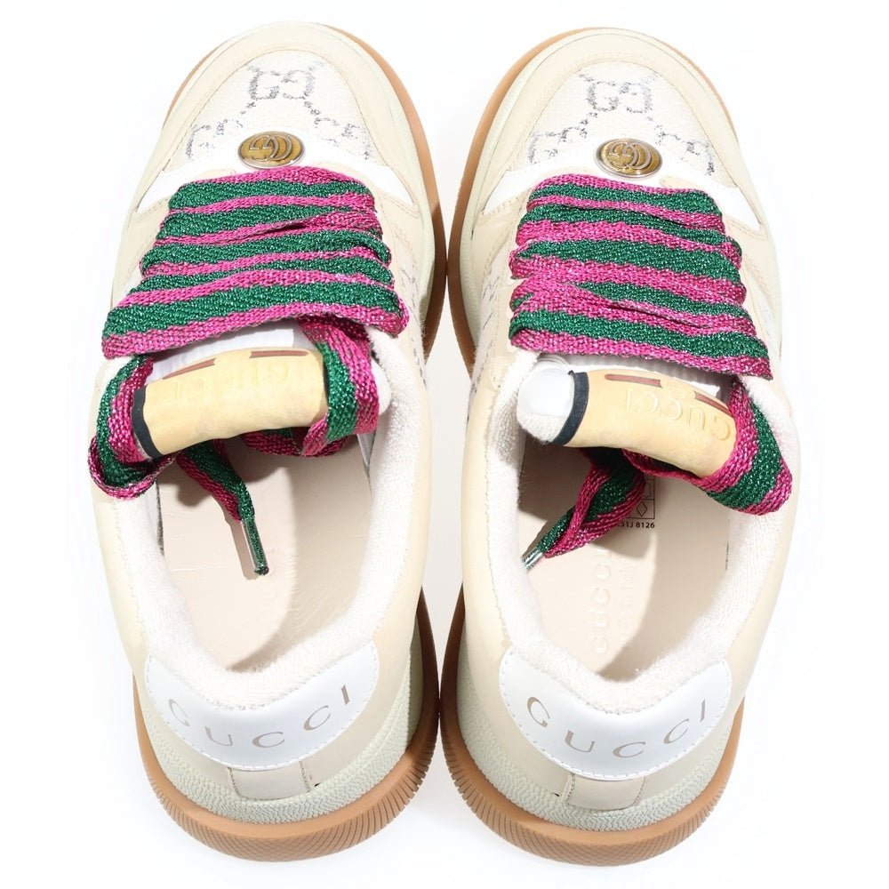 GUCCI(グッチ) Screener Sneaker GGキャンバス スクリーナースニーカー ローカットスニーカー ベージュ レディース