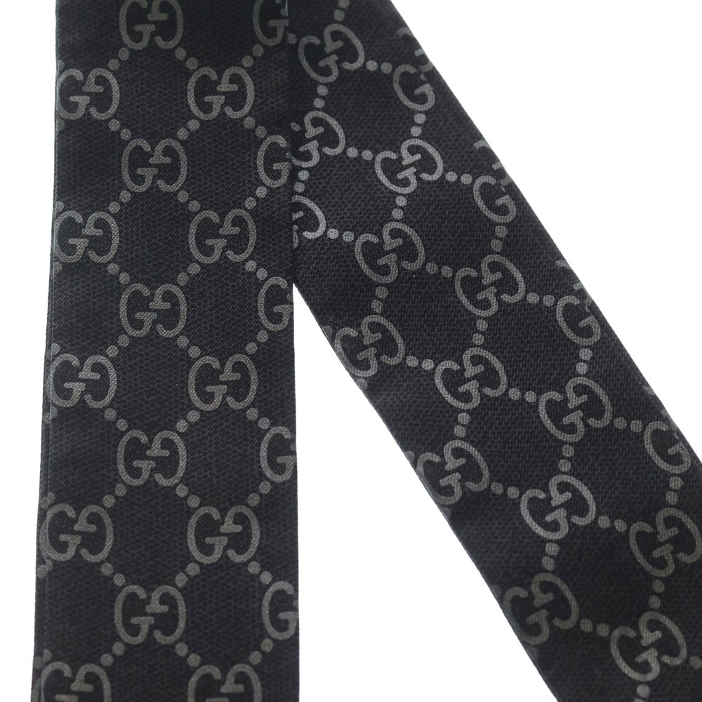 GUCCI(グッチ) ラメGGスプリーム シルク スカーフ ブラック 812250