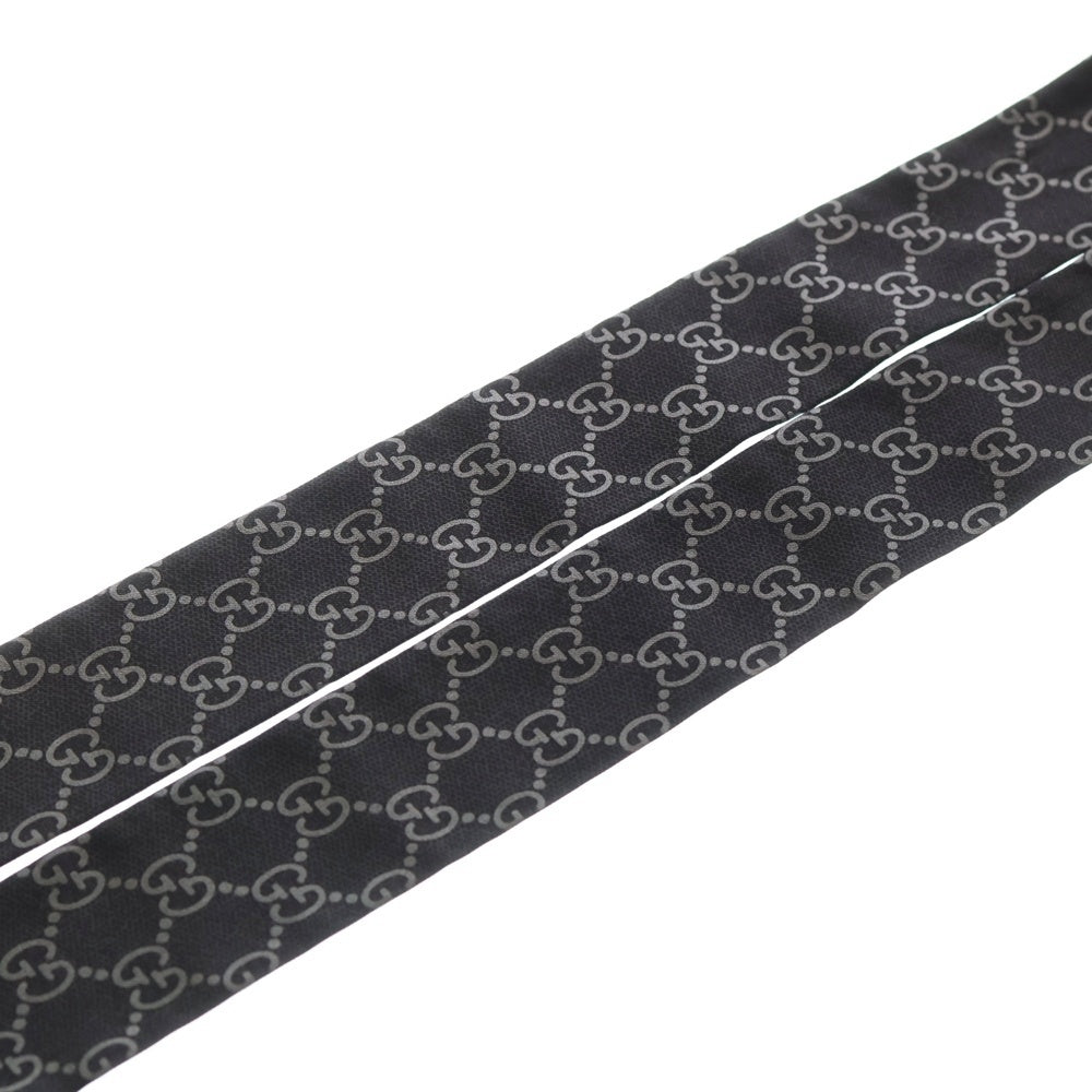 GUCCI(グッチ) ラメGGスプリーム シルク スカーフ ブラック 812250