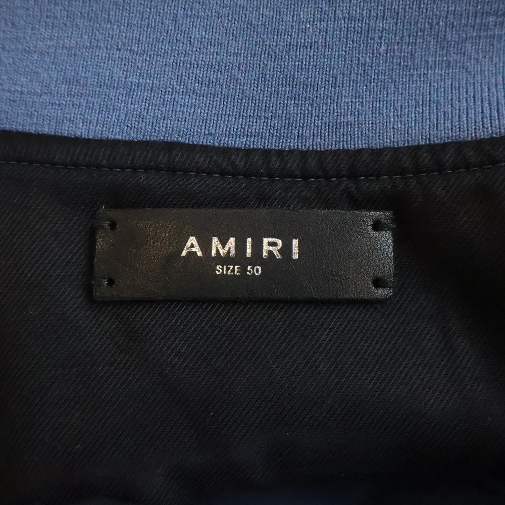 AMIRI(アミリ) Oversized Varsity Jacket オーバー サイズ バーシティ ジャケット スタジャン ブルー