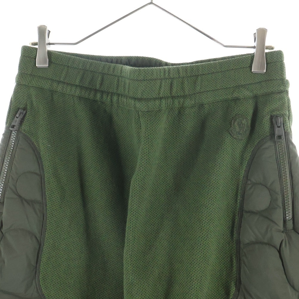 MONCLER(モンクレール) JERSEY PANTS キルティングドッキングスウェットテーパードパンツ カーキ I209D8H00001 M3277