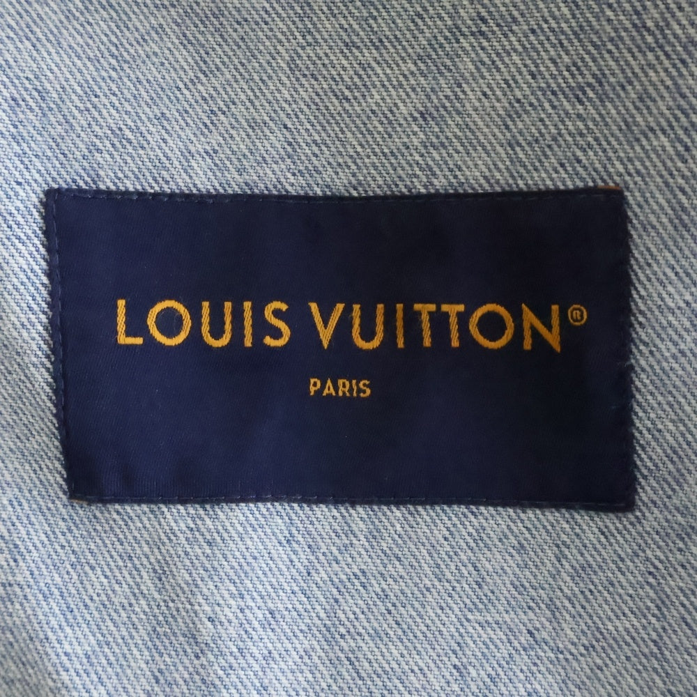 LOUIS VUITTON(ルイヴィトン) 25SS モノグラムダメージ加工トラッカーデニムジャケット RM251MM PNB HSA18W インディゴ