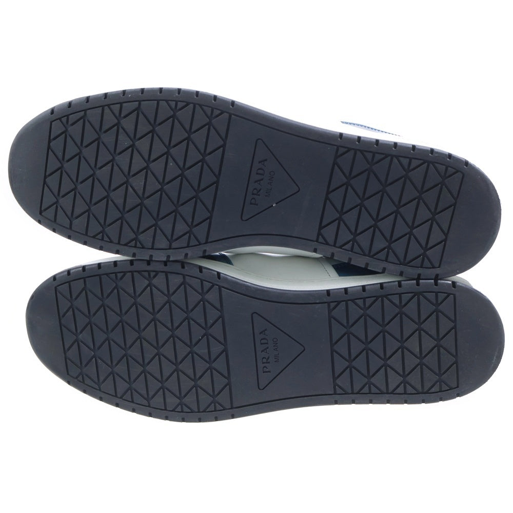 PRADA(プラダ) ダウンタウン エナメルスニーカー ローカットシューズ ホワイト/ブルー 2EE364