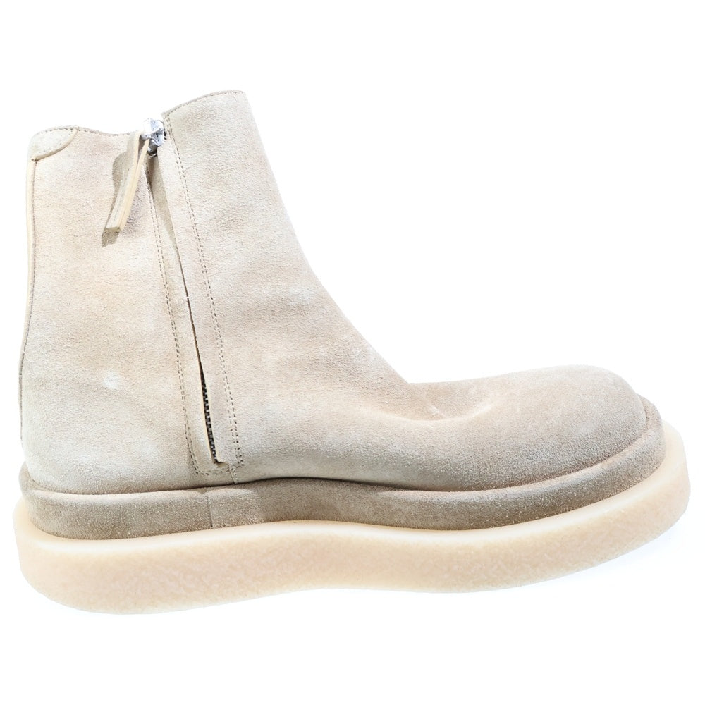 JIL SANDER(ジルサンダー) 24AW SUEDE LOW BOOT スエード サイドジップブーツ ベージュ