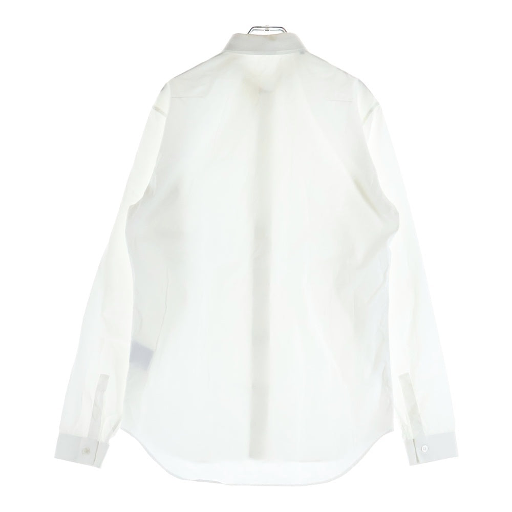 DIOR(ディオール) Long Sleeve White Shirt ロゴ刺繍 レギュラーカラー長袖シャツ 463C541W6680 ホワイト