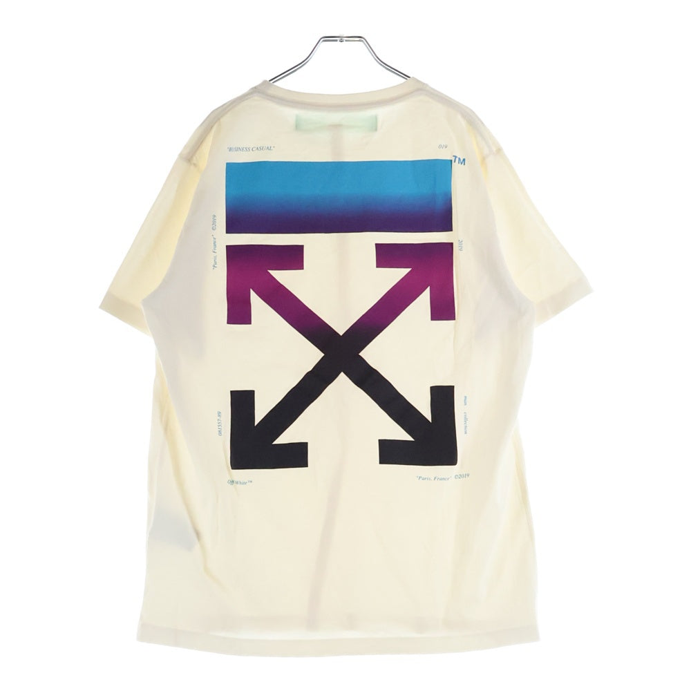 OFF-WHITE(オフホワイト) バックロゴデザイン半袖Tシャツ カットソー ホワイト OMAA027F18185005