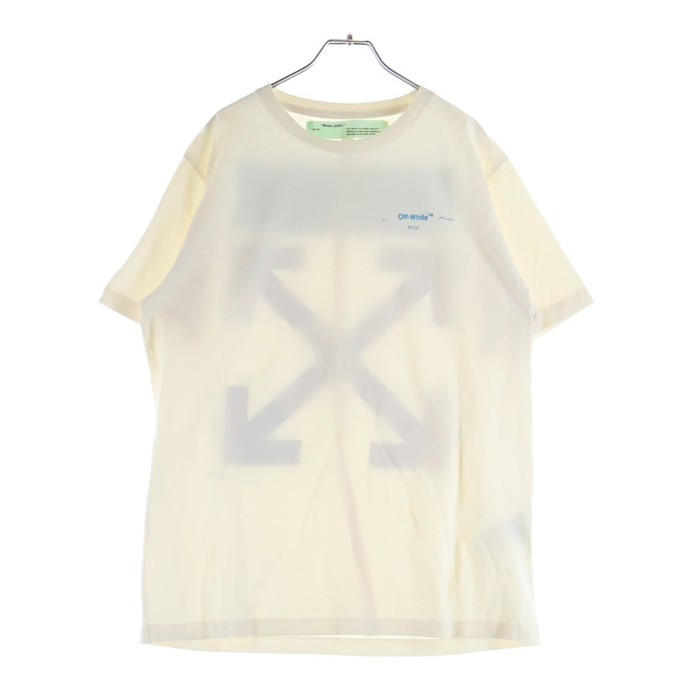 OFF-WHITE(オフホワイト) バックロゴデザイン半袖Tシャツ カットソー ホワイト OMAA027F18185005