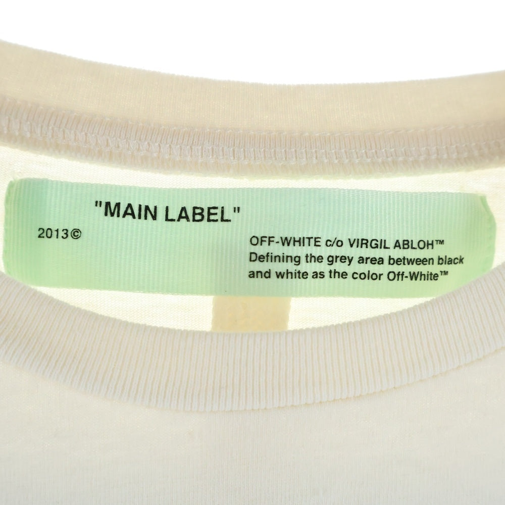 OFF-WHITE(オフホワイト) バックロゴデザイン半袖Tシャツ カットソー ホワイト OMAA027F18185005