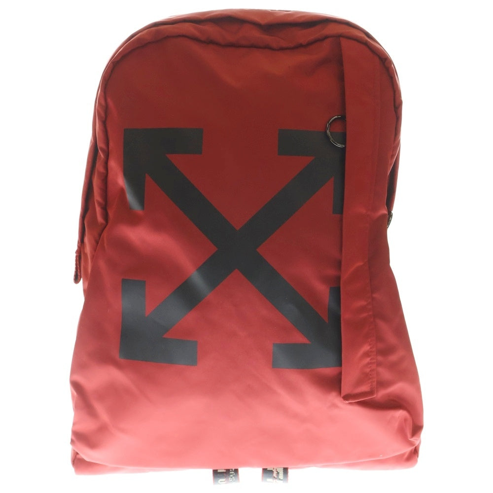OFF-WHITE(オフホワイト) 19AW ロゴデザイン リュックサック バックパック レッド OMNB019E480242010