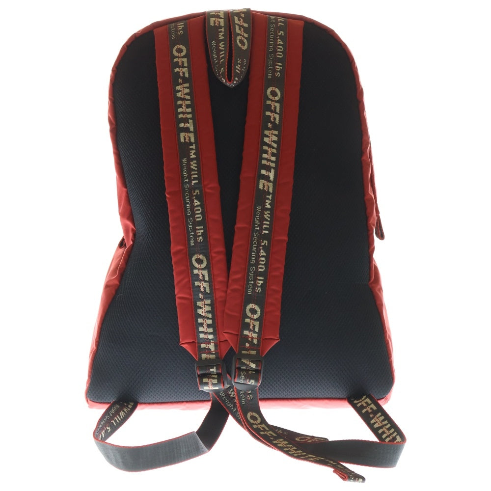OFF-WHITE(オフホワイト) 19AW ロゴデザイン リュックサック バックパック レッド OMNB019E480242010