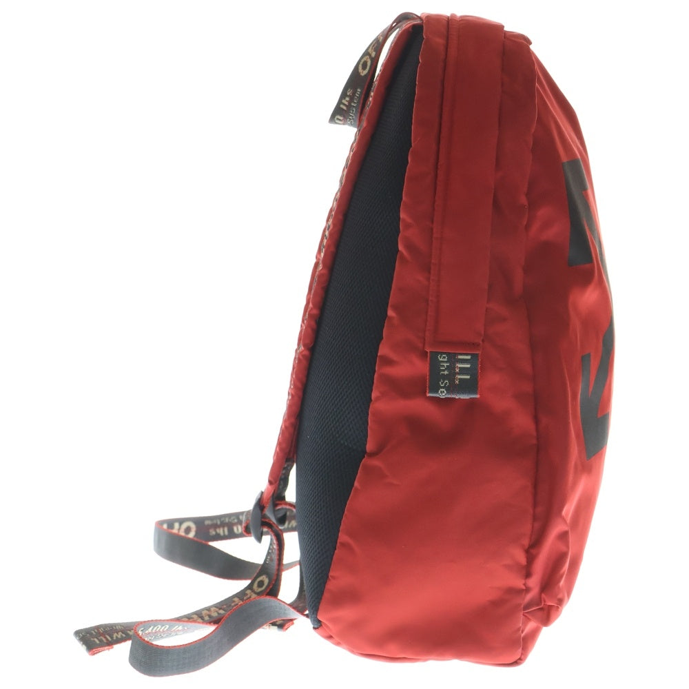 OFF-WHITE(オフホワイト) 19AW ロゴデザイン リュックサック バックパック レッド OMNB019E480242010