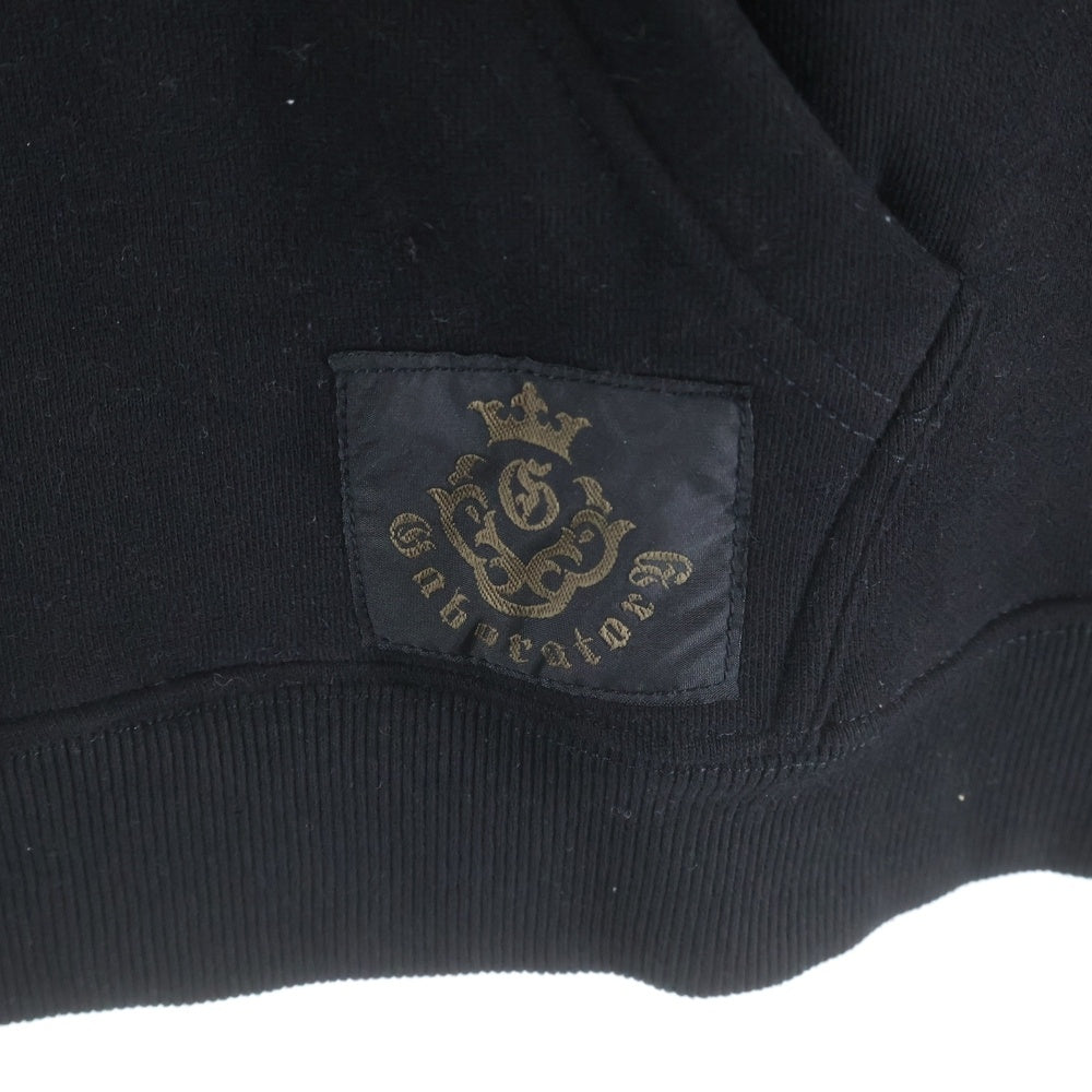 Gaboratory/Gabor(ガボラトリー/ガボール) EMBROIDERY HOODIE エンブロイダリー プルオーバーパーカー フーディー ブラック