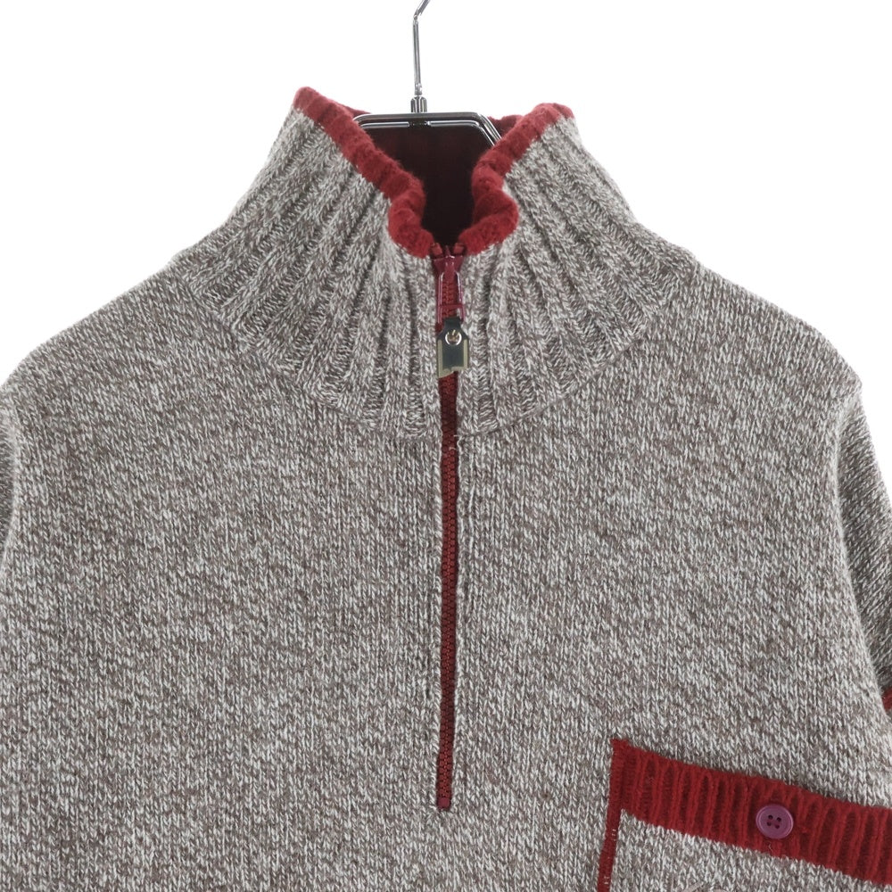 KENZO(ケンゾー) ハーフジップニット セーター ベージュ 535-V-8259