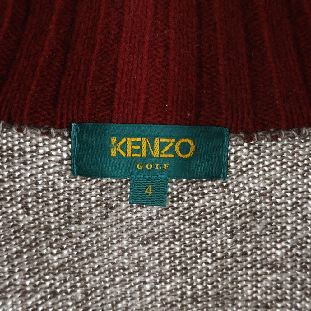 KENZO(ケンゾー) ハーフジップニット セーター ベージュ 535-V-8259