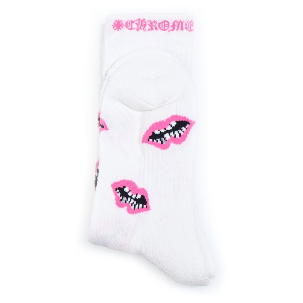 CHROME HEARTS(クロムハーツ) MATTY BOY CHOMPER SOCKS マッティボーイ チョンパー ソックス 靴下 ホワイト/ピンク