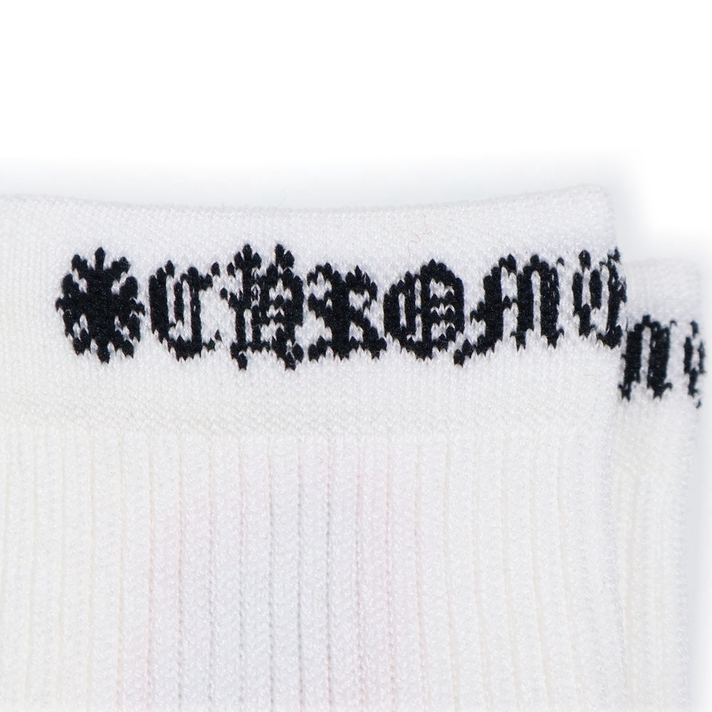 CHROME HEARTS(クロムハーツ) MATTY BOY CHOMPER SOCKS マッティボーイ チョンパー ソックス 靴下 ホワイト/レッド