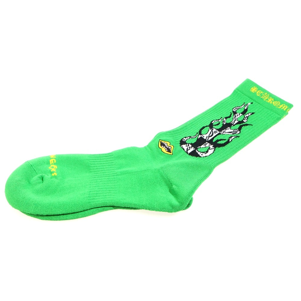 CHROME HEARTS(クロムハーツ) MATTY BOY CHOMPER SOCKS マッティボーイ チョンパー ファイヤーデザイン ソックス 靴下