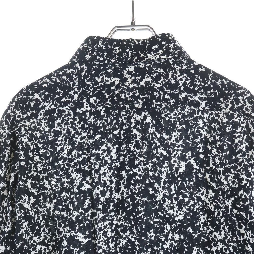 CELINE(セリーヌ) 19AW スプラッター マーブルプリントクラシック総柄長袖シャツ ブラック 2C028371F