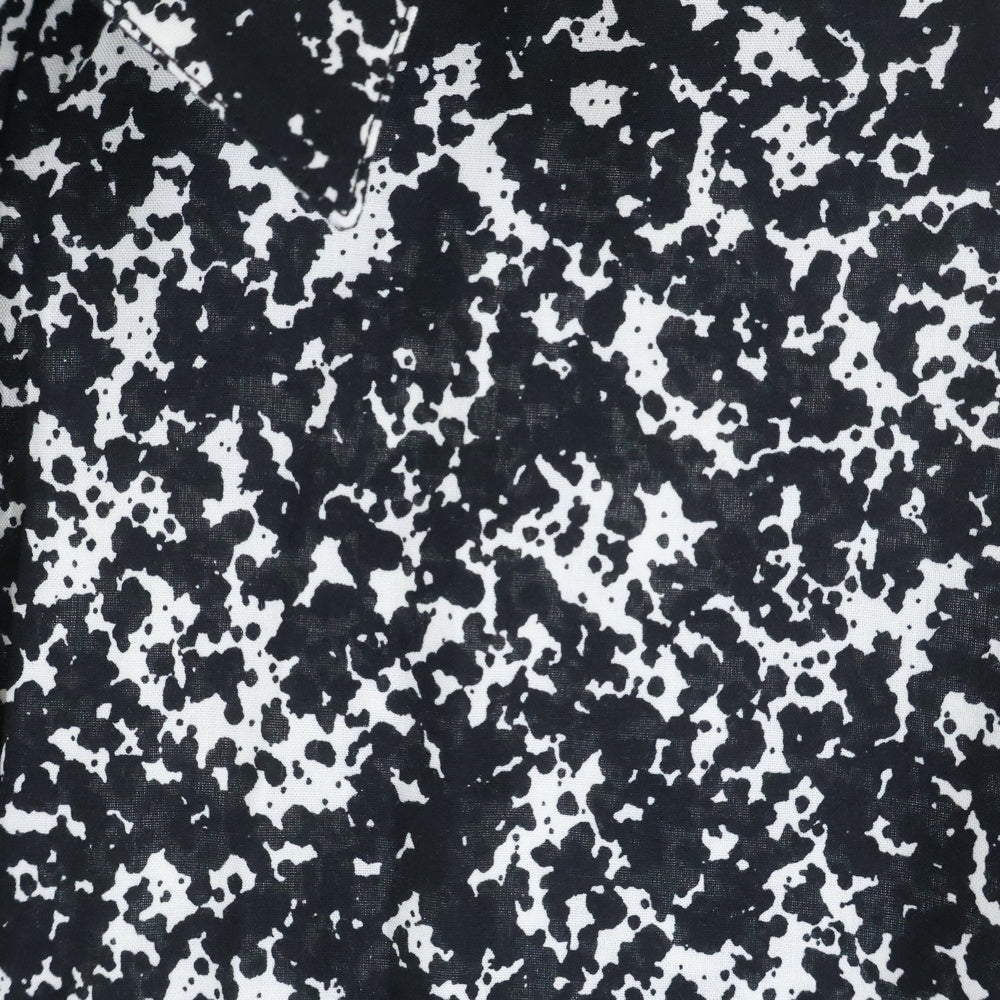 CELINE(セリーヌ) 19AW スプラッター マーブルプリントクラシック総柄長袖シャツ ブラック 2C028371F