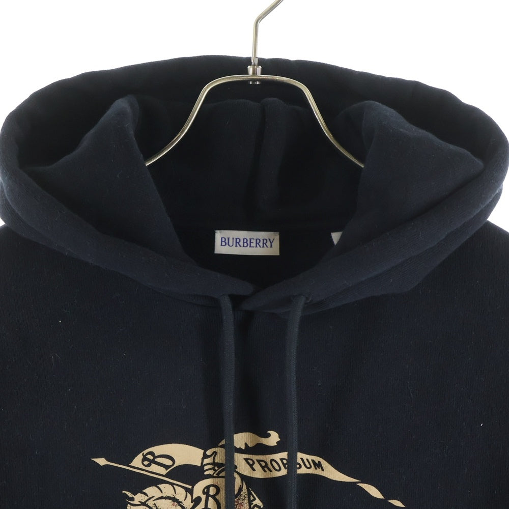 BURBERRY(バーバリー) フロントロゴ プルオーバーパーカー フーディー ブラック 8119021