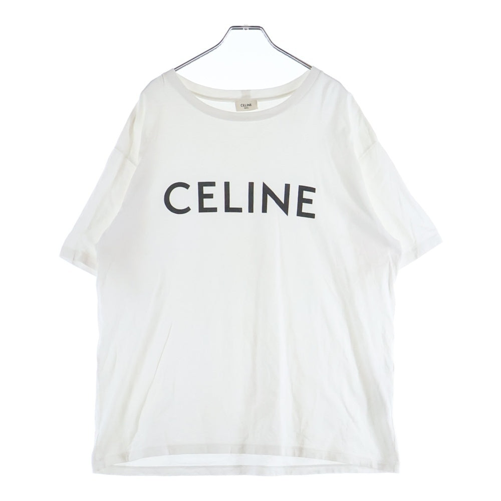 CELINE(セリーヌ) ロゴプリント 半袖Tシャツ カットソー ホワイト 2X681671Q