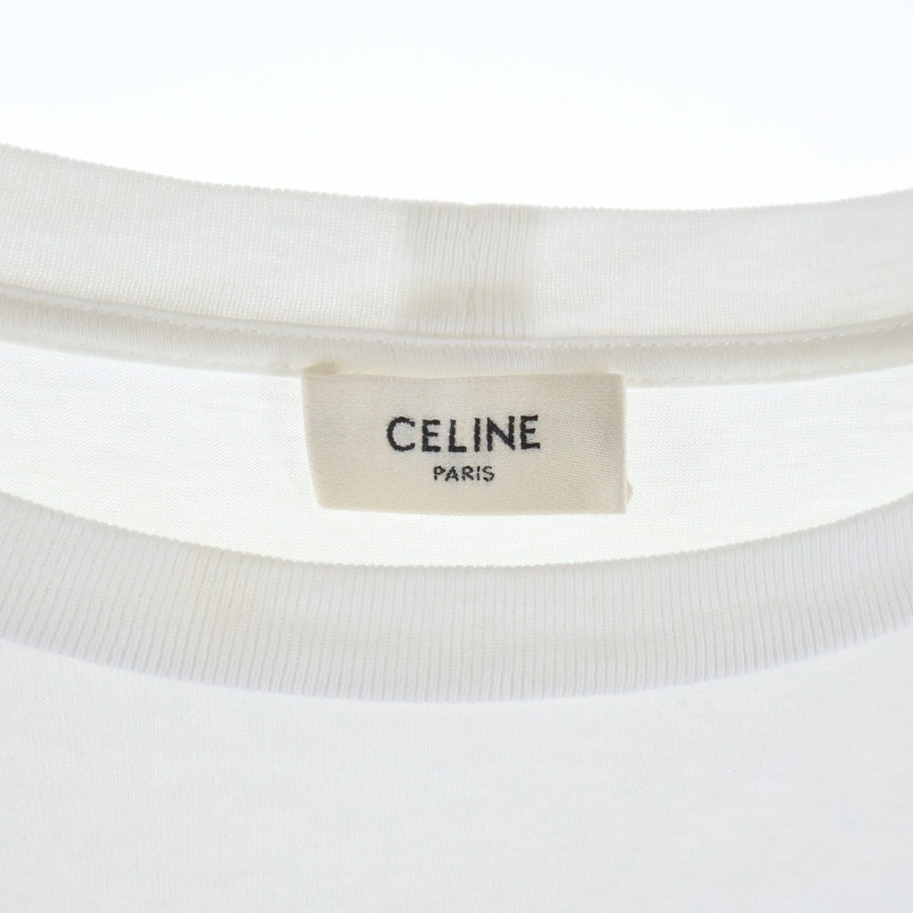 CELINE(セリーヌ) ロゴプリント 半袖Tシャツ カットソー ホワイト 2X681671Q