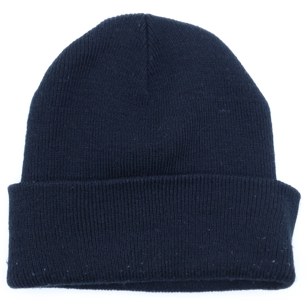 STUSSY(ステューシー) SS-Link ロゴ刺繍 ニット帽 ビーニー ブラック