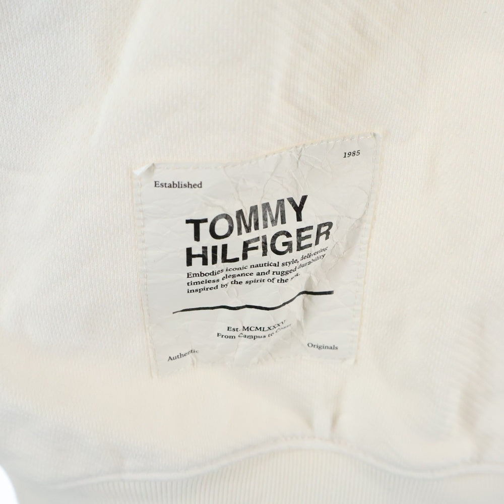 TOMMY HILFIGER(トミーヒルフィガー) MODERN ATHLETIC ヘビーツイルクルーネックトレーナー スウェット ホワイト MW42966