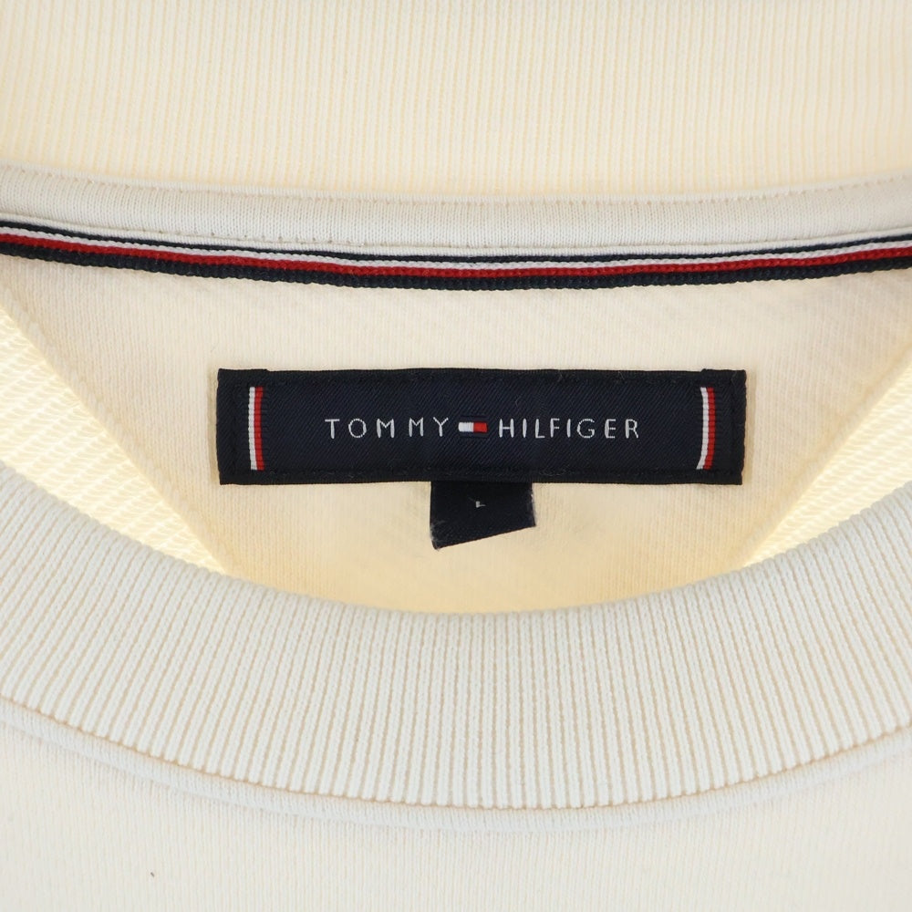 TOMMY HILFIGER(トミーヒルフィガー) MODERN ATHLETIC ヘビーツイルクルーネックトレーナー スウェット ホワイト MW42966