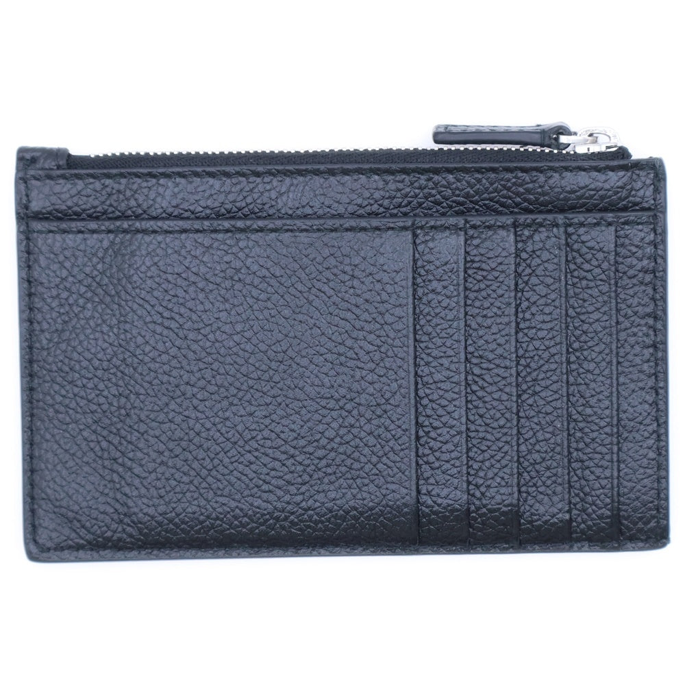 BALENCIAGA(バレンシアガ) ロゴプリント レザーカードケース コインケース ブラック 640535