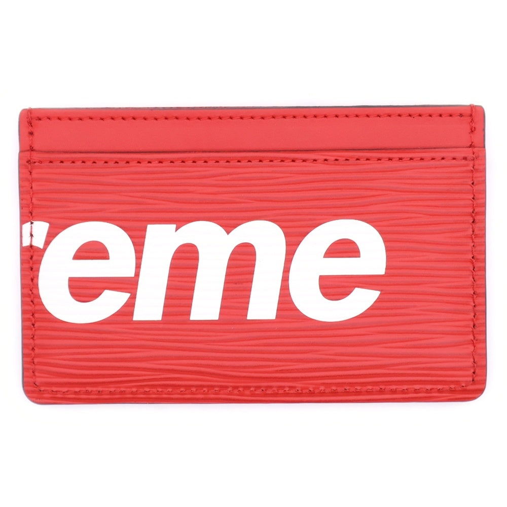 SUPREME(シュプリーム) エピ ポルトカルト サーンブル カードケース レッド M67712