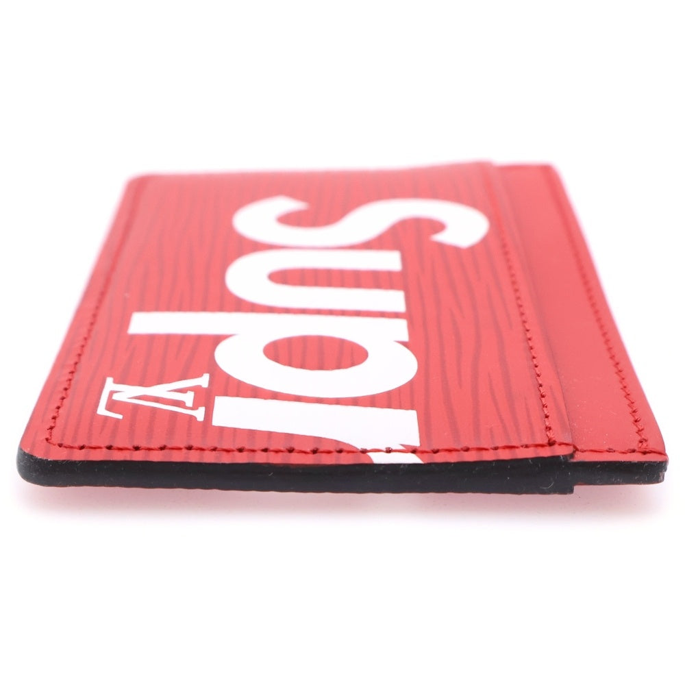 SUPREME(シュプリーム) エピ ポルトカルト サーンブル カードケース レッド M67712