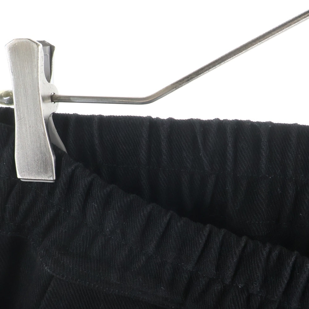Rick Owens(リックオウエンス) 22AW DRAWSTRING LONG PANTS ドローコード コットンパンツ ブラック RU02B2380-CF