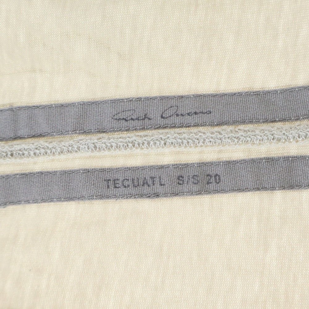 Rick Owens(リックオウエンス) DYLAN ディラン ノースリーブ タンクトップ ベージュ RO20S1250-RN