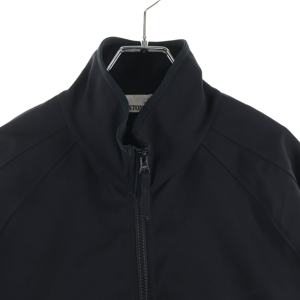 STONE ISLAND(ストーンアイランド) 23SS FELPA GIUBBOTTO JACKE ストレッチナイロン ジップアップジャケット ブラック 781560753