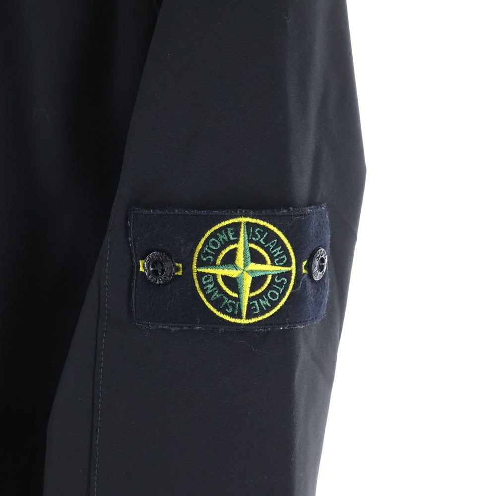 STONE ISLAND(ストーンアイランド) 23SS FELPA GIUBBOTTO JACKE ストレッチナイロン ジップアップジャケット ブラック 781560753
