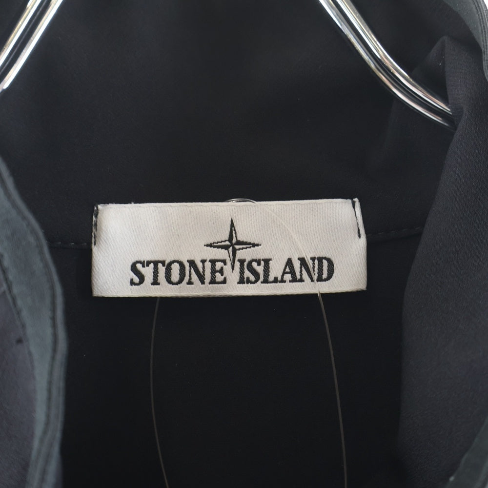STONE ISLAND(ストーンアイランド) 23SS FELPA GIUBBOTTO JACKE ストレッチナイロン ジップアップジャケット ブラック 781560753