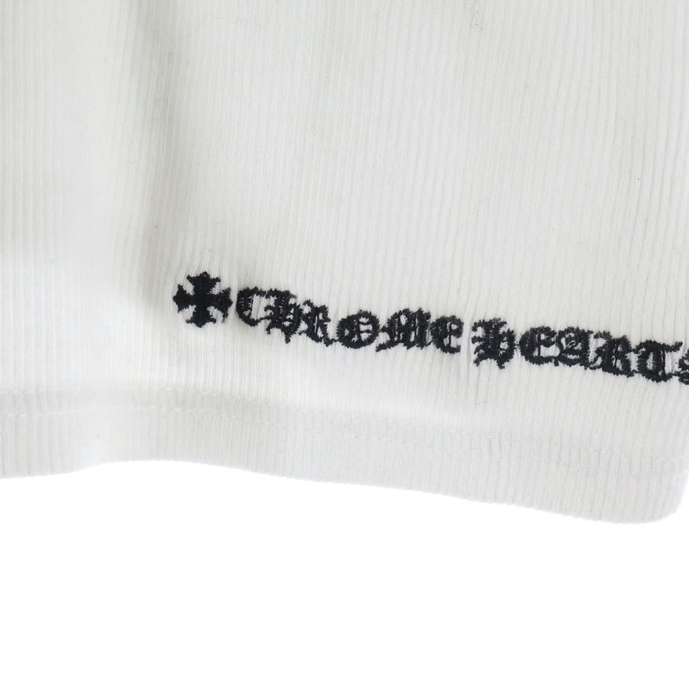 CHROME HEARTS(クロムハーツ) Y NOT Vine Dagger Camisole バスシード ワイノット ヴァインダガー刺繍 キャミソール タンクトップ レディース ホワイト