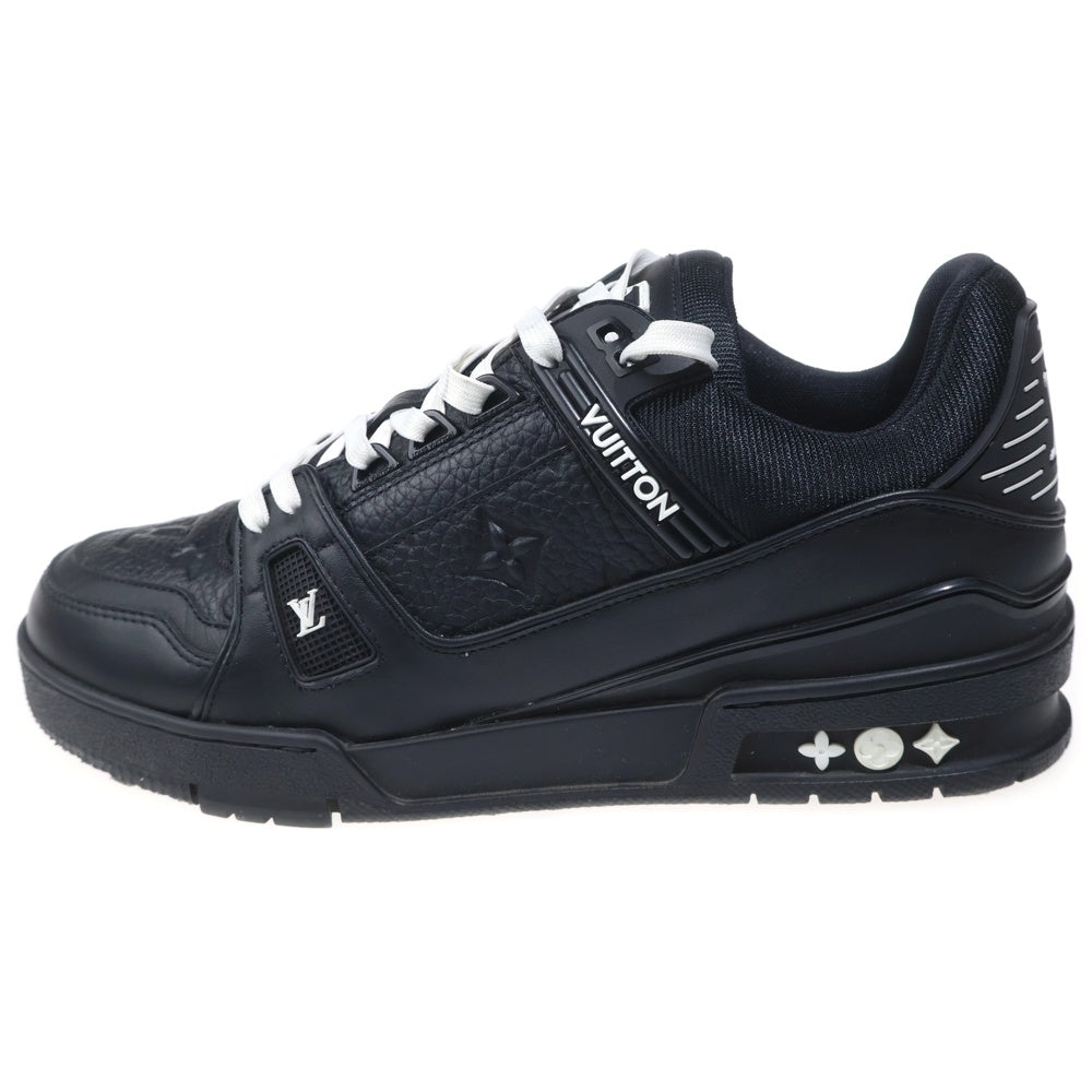LOUIS VUITTON(ルイヴィトン) LVトレーナー モノグラム レザーローカットスニーカー ブラック