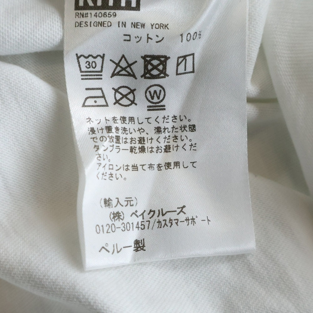 KITH(キス) ×STARWARS Yoda Tee スターウォーズ ヨーダ ロゴプリントクルーネック半袖Tシャツ ホワイト