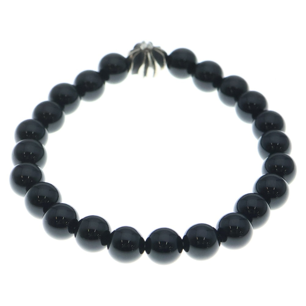CHROME HEARTS(クロムハーツ) 8mm BEAD CHプラスボール 8mmビーズブレスレット ブラック/シルバー
