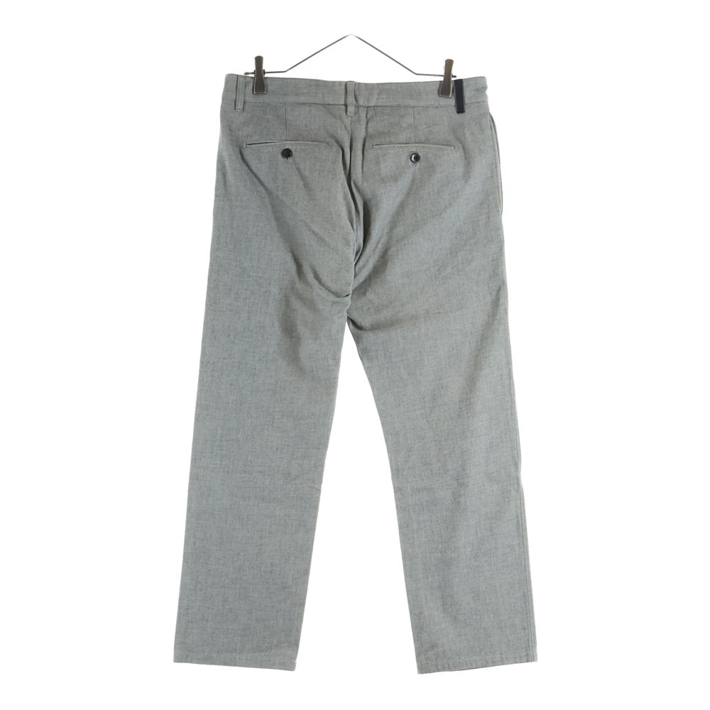 LOUIS VUITTON(ルイヴィトン) 14AW レザーベルトループ スラックスパンツ グレー RM142M H6P17WBZA