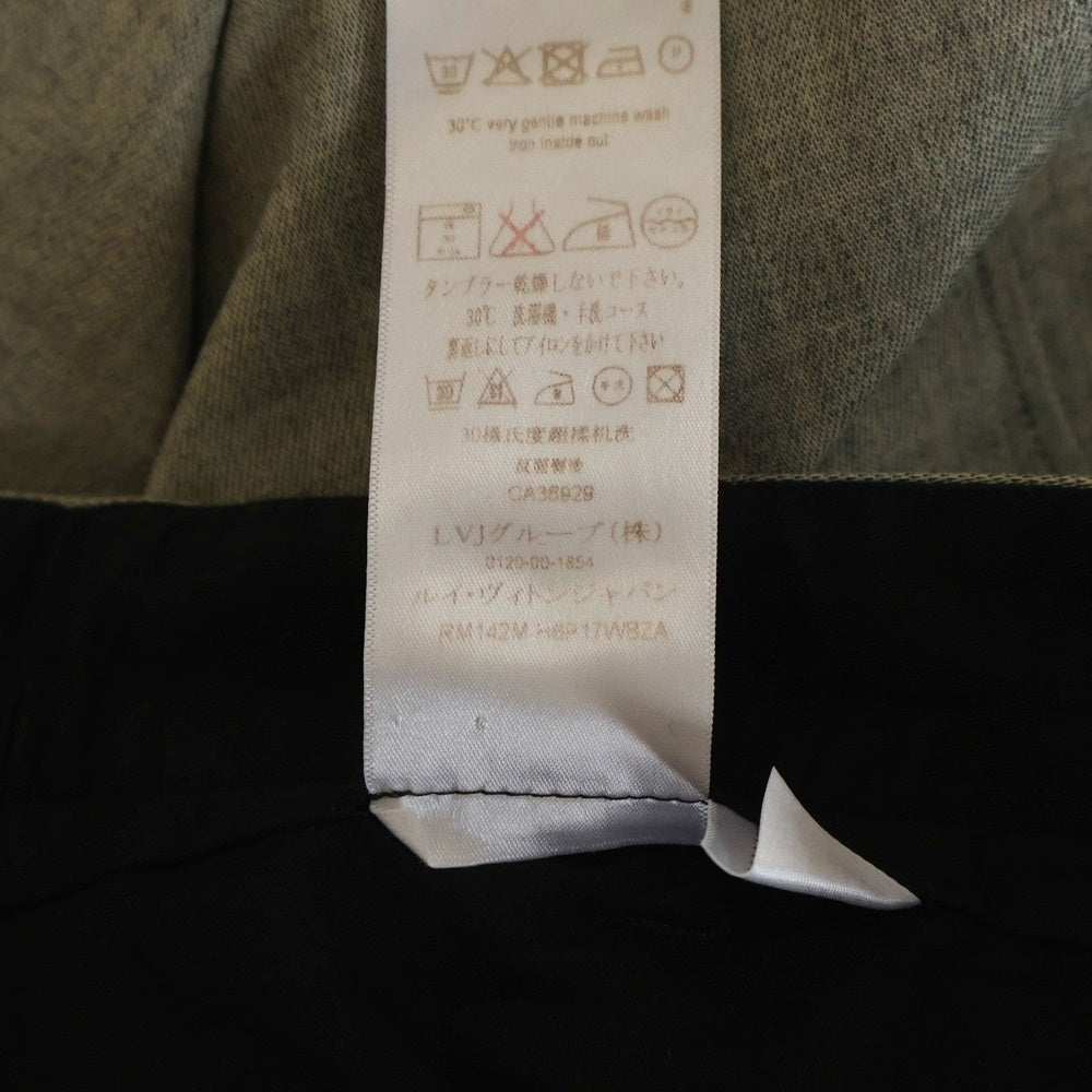 LOUIS VUITTON(ルイヴィトン) 14AW レザーベルトループ スラックスパンツ グレー RM142M H6P17WBZA