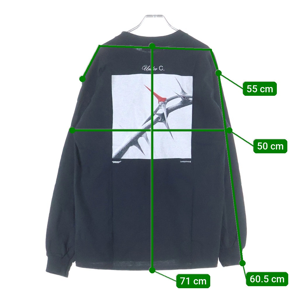 UNDERCOVER(アンダーカバー) ×Careering キャリアリング ロゴプリント長袖Tシャツ カットソー ブラック UCV7805