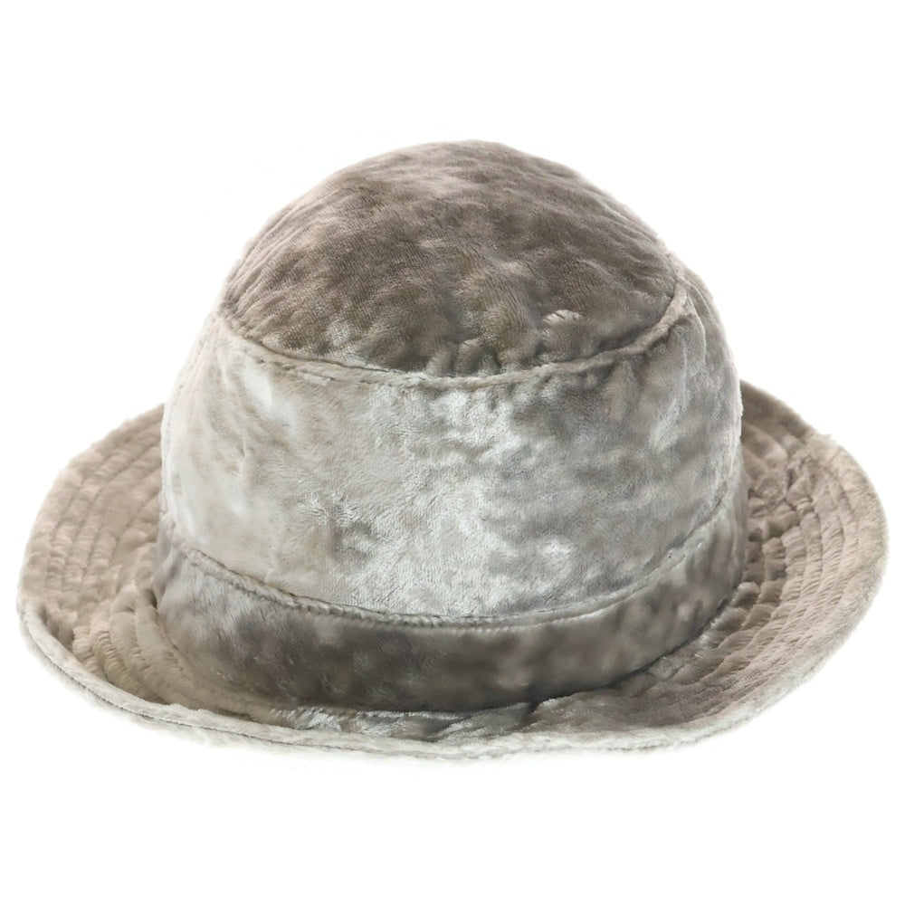 SUPREME(シュプリーム) 22SS Crushed Velvet Crusher クラッシュ ベルベットクラッシャーハット ベージュ